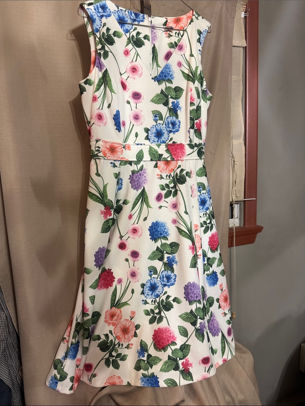 Calvin Klein' Floral Fit-and-Flare Dress size 12